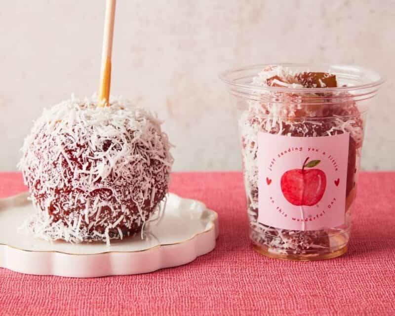 りんごあめ　サクサク食感！！さわやかココナッツ｜出水市でスイーツのテイクアウトならBAR BOCCI